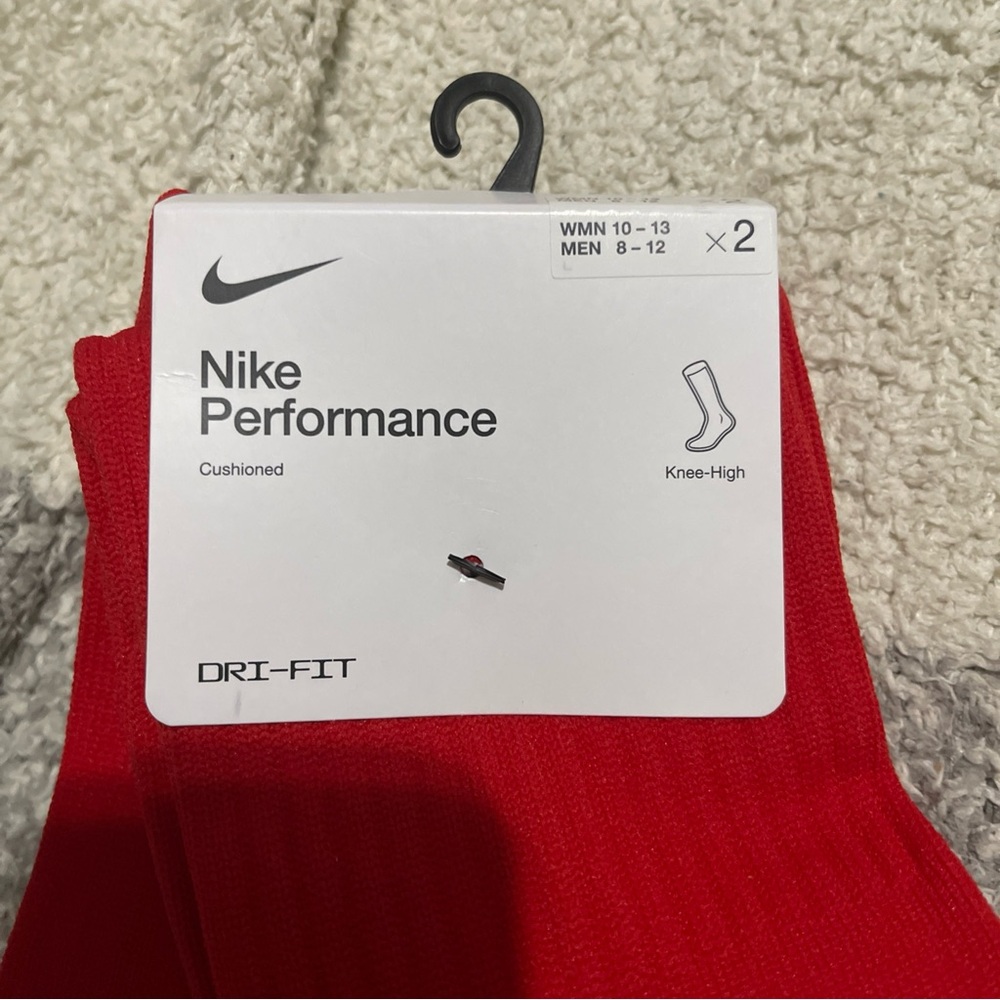 Nike Red Dri-FIT Athletic Socks - Picture 2 of 6